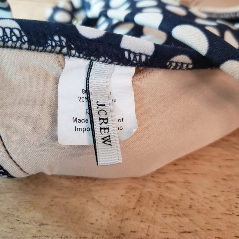 J.Crew Navy and White Polka Dot Swimwear - Picture 4 of 6